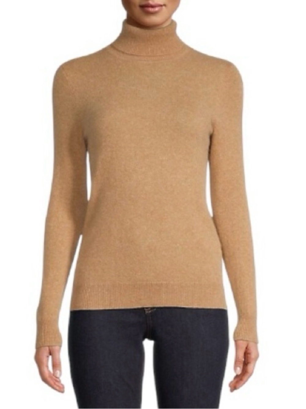 Lord & Taylor Cashmere Turtleneck Sweater Classic
Camel XL